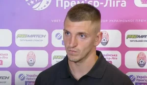 Пилип будківський надає інтерв`ю після матчу "Зоря"- СК "Полтава"